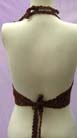 Exotic indonesia direct fashion apparel store supplies handcrafted thread art halter top with sequin design 