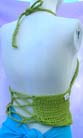 Womens beach apparel manufacturing exchange warehouse supplies beaded crochet summer top with fashion sequin  and lingerie styled back