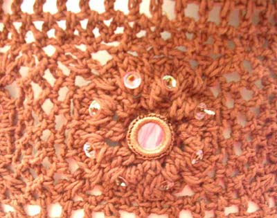 Exotic indonesia direct fashion apparel store supplies handcrafted thread art halter top with sequin design