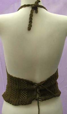 Trendy indonesian seashell and sequin crochet halter top from fashion resort wear manufacturing export company