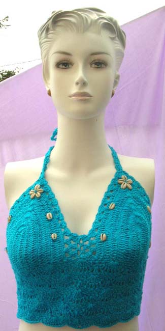 Fantasy clothing shop imports quality seashell fashion tankini with handcrafted crochet embroidery from online gallery
