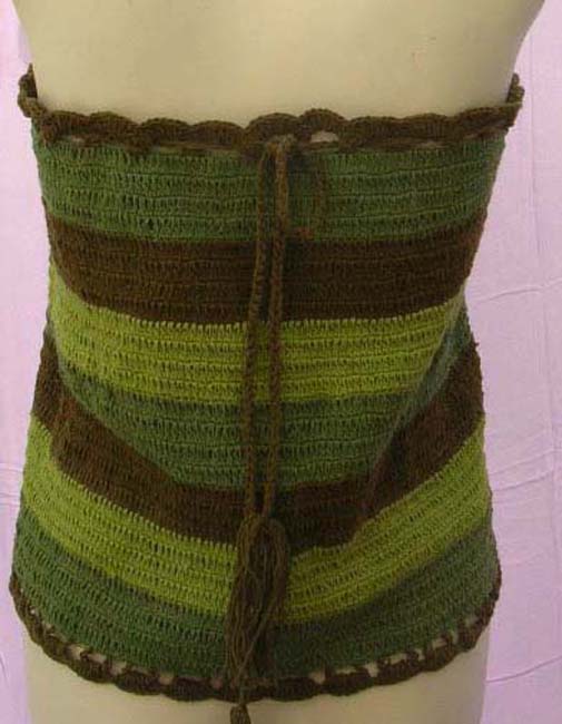 Beauty club wear catalog distributor exports Tube top, crochet summer shirtwith needle work design  