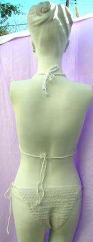 Beach fashion warehouse collection exports Womens stylish  bikini in thread art work with colored bead and sequin decor