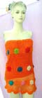 Club wear, wide knit crochet tube top with opaque slip  and colorful flower pattern Online by bali fashion factory supply wholesaler
