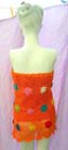 Club wear, wide knit crochet tube top with opaque slip  and colorful flower pattern Online by bali fashion factory supply wholesaler