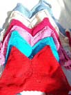 Club wear wholesale shopping supplier exports designer crochet, beach halter top in sexy red 