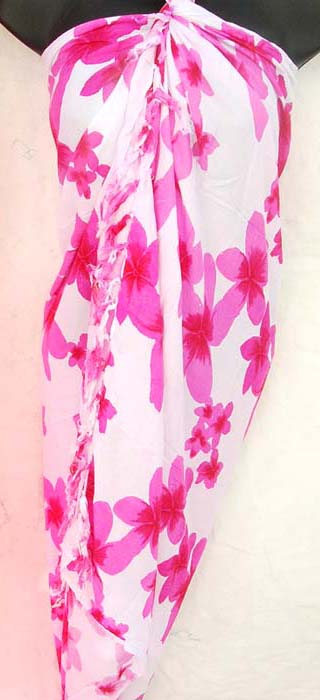 Urban beach wear wholesaler exports sexy sarongs, floral designed beach wear wrap around