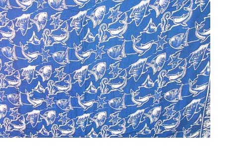 Hawaiian tropical fish theme summer wrap around distributed wholesale from international clothing factory