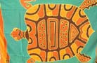 Beauty wear express supplier import high style Sea turtle print on tropical spring batik shawl