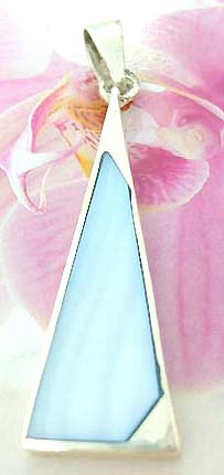 Thailand made solid sterling silver charm pendant in carved-out shavel