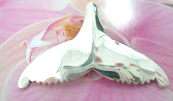 Fish tail pendant made of 925. sterling silver