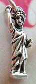 The Statue of Liberty design 925. Thailand made solid sterling silver charm pendant