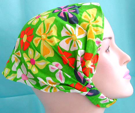 Seasonal beautiful lady headwraps for teens wholesale head scarf with stretchable end in multi color flower pattern design 