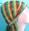 ultra strecth, breathable, wrinkle free hawaii pattern polyester fashion durag with long tie, comes in own display package, one size fits all