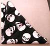 Multi white skull on black cover design cotton bandana