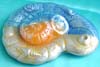 sea shell style / yellow / blue ceramic fashion candle 