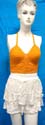 Multi flower crochet top, tie on neck and back, randomly picked by our staffs 