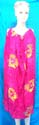 Embroidery flower round neck kaftan dress, come in assorted colors such as black, white, pink, purple, blue, orange, green etc. 