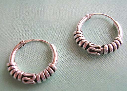 Bali sterling silver shop online wholesale mystic sign and line pattern decor sterling silver earrings 