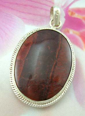 Wholesale Coco wood fashion jewelry pendant on line sale in sterling silver pendant with oval Coco wood design    