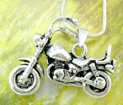 Modern jewerly trends fashion wholesale supply motocycle sterling silver pendant 