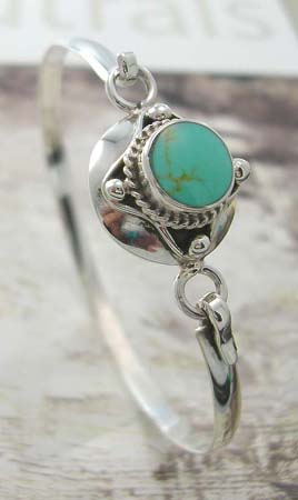 Wholesale jewelry selection online supply 925 stamped sterling silver bangle with rounded green mother of pearl in middle          