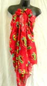 Wholesaler supplies Hawaiian tropical fish designed summer beach wrap from export trader