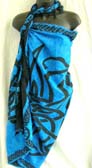 Island apparel boutique manufactures Celtic triangle knot print patterned balinese fashion sarong