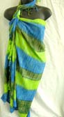 Bali wholesale supplier manufactures stripped fashion sarong wrap in beautiful caribbean colors