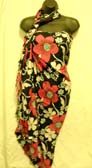 Wholesale exporter supplies ladies Indonesian floral print rayon beach sarong cover all