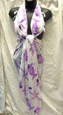 Online clothing agent supplies fish decorated resort sarong cover up, wholesale