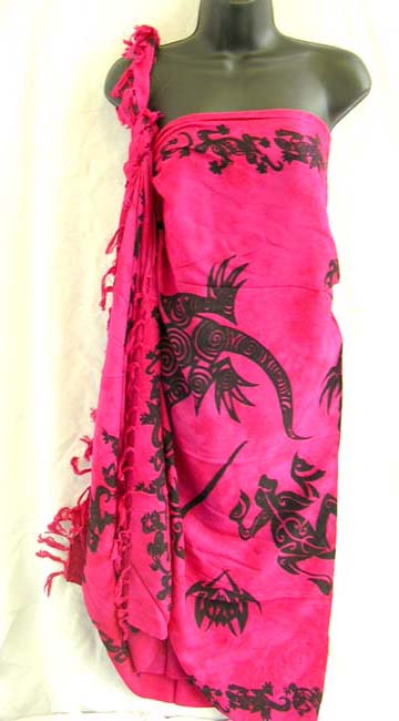 Distribution boutique wholesales Balinese tribal artisan symbols on womens sarong