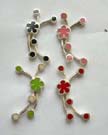 Fashion enamel on sterling silver jewelry wholesale assorted enamel sterling silver earrings