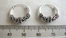 Cheapest price on Bali jewelry, 925 stamped sterling silver earrings with double mystic sign