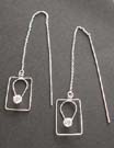 Shop for her fashion jewelry wholesale supply sterling silver threader earrings with clear Cz