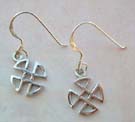 High fashion Celtic jewelry accessory, 925 stamped sterling silver earrings 