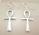 Western fashion Cross jewelry trendy in sterling silver earring angle cross design