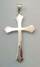 Christian cross pendant jewerly unique gift in solid sterling silver plain cross pendant