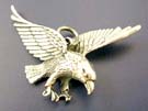 Wholesale American patriotic eagle supplier in solid sterling silver pendant, American patriotic eagle design