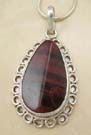 Delicate Coco wood pendant jewelry wholesale supply sterling silver pendant with water-drop Coco wood design