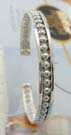 Cheap jewelry fashion shop online, 925 sterling silver bangle in carved-out balls pattern design