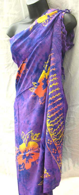 Handmade wrap dress supply outlet store manufactures flower design summer sarong