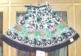 Tunic dress up to knee length in cotton fabric